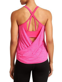 New arrival athletic clothing built-in bra for throw-on-and-go HIGH COVERAGE womens athletic tank top